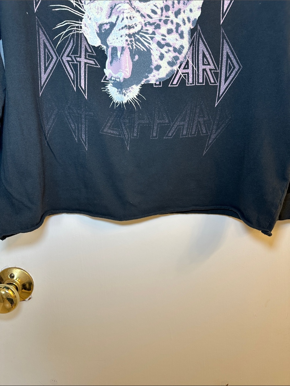 Daydreamer 'Def Leppard' Black Graphic Long Sleeve Tee - Picture 4 of 6